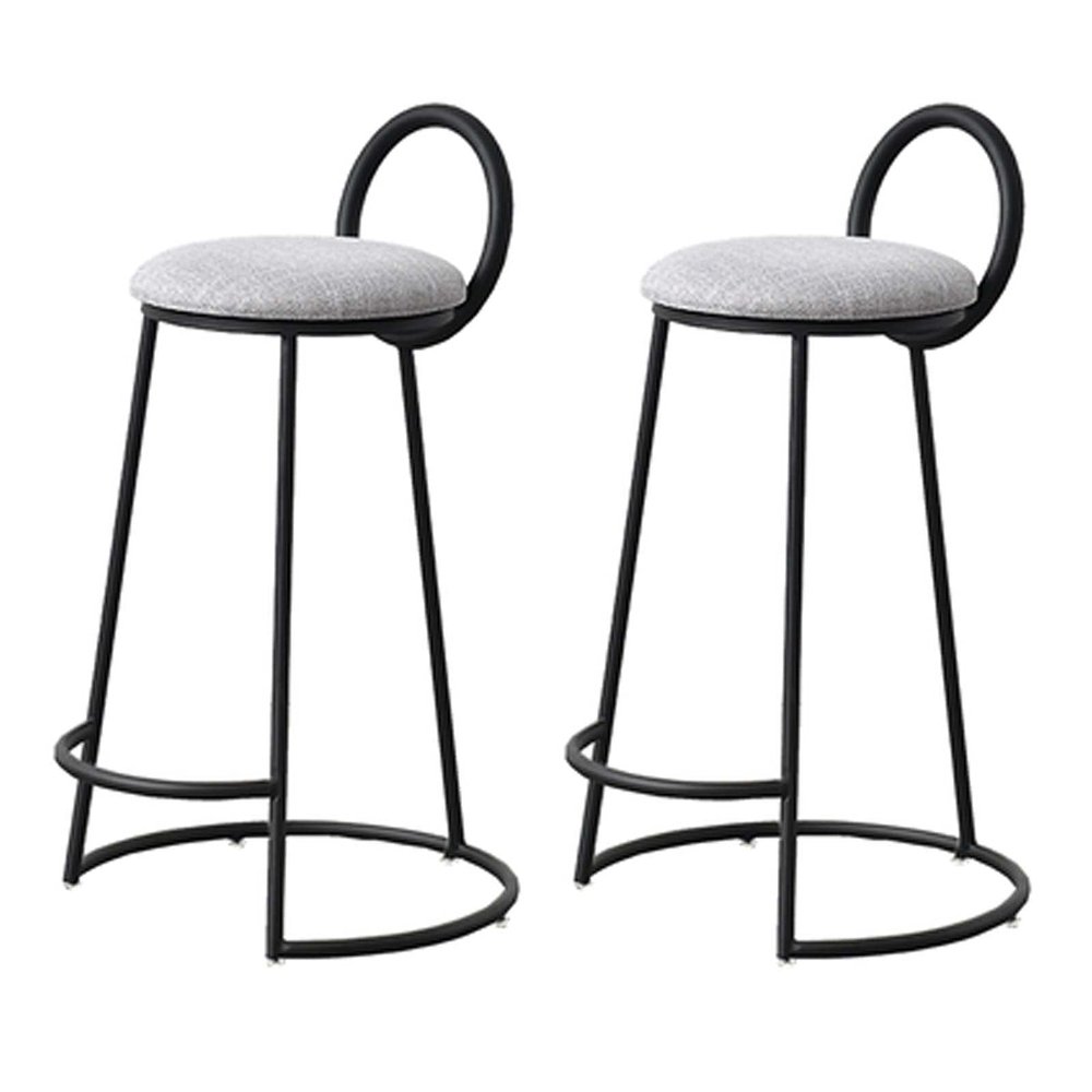 URINGO Iron Bar Counter Bar Stool Nordic Front Desk High Foot Bar Stool Coffee Shop Chair Household Bar Stool