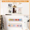 4 Pack Vinyl Record Wall Display,15" Acrylic Invisible Floating Bookshelf for Kids Room,Clear Wall Mounted Hanging Book Shelves,Modern Picture Ledge Display and Album Vinyl Wall Mount Shelf view 4
