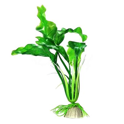 DUO ER 4Pcs Artificial Aquarium Submarine Green Grass Fish Tank Ornament Water Plant Ornament 23cm