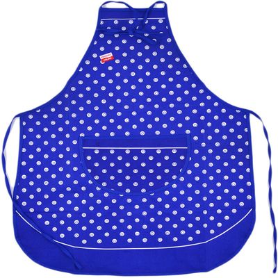Polmedia Polish Pottery Apron in Peacock Eyes Design made in Poland