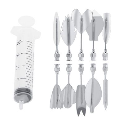 Raguso 3D Gelatin Jelly Art Tools Stainless Steel Gelatin DIY Pudding Cake Decorating Tool 3D Flower Cake Decorating Tool Set DIY Needle Tips Pastry Tool Gelatin Jelly Art Starter Kit (35100M)