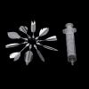 Raguso 3D Gelatin Jelly Art Tools Stainless Steel Gelatin DIY Pudding Cake Decorating Tool 3D Flower Cake Decorating Tool Set DIY Needle Tips Pastry Tool Gelatin Jelly Art Starter Kit (35100M) view 3