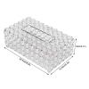 Alvinlite Crystal Tissue Box Holder, Rectangular Tissue Box Napkin Holder Dispenser Case Decorative Paper Box for Table Wedding view 4