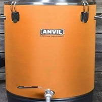 Custom Neoprene INSULATING JACKET For Anvil Stainless Steel Bucket Fermenter - 7.5 Gallon Orange Insulated Cover
