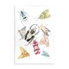 Garden Insect Floral Study, 10 x 15 Inch Mounted Print on Wall Plaque view 1
