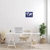 Stupell Industries Traditional World Map Neutral Tone Continents On Blue view 2