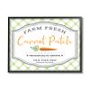 Stupell Industries Farm Fresh Carrot Patch Country Sign Green Plaid view 1