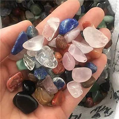 Bulk Gemstone Colorful Mixed Quartz Gravel Crystals Chips 9-12mm 100g for Home Decoration