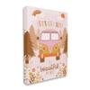 Stupell Industries Let's Get Lost Phrase Adventure Peace Flowers Van view 1