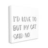 Stupell Industries But My Cat Said No Phrase Pet Humor view 1