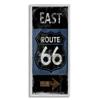 Stupell Industries Route 66 Highway Symbol Blue Right Arrow Directional, Designed by Luke Wilson Gray Framed Wall Art, Black view 1