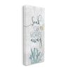 Stupell Industries Soak Your Worries Away Phrase Blue Coral Bathroom Shell view 1