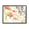 Impressionistic Potted Flowers Soft Parisian City Street view 1
