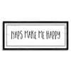 Stupell Industries Naps Make Me Happy Phrase Distressed Plank Pattern view 1