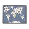 Stupell Industries Adorable Animal World Map Kid's Lion Tiger Bear view 1