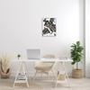 Stupell Industries Blooming Black Roses Dusty Gold Pollen Detail, Designed by Ziwei Li Gray Framed Wall Art, Grey view 2