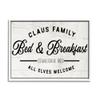 Stupell Industries Claus Family Bed & Breakfast Charming Christmas Holiday view 1