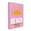Stupell Industries Beach Days Quote Rising Sun Ray Horizon Pink view 1