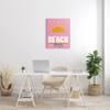 Stupell Industries Beach Days Quote Rising Sun Ray Horizon Pink view 2