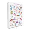Stupell Industries Alphabet of Mermaids ABC Kid's Nautical Fantasy view 1