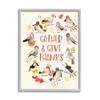 Stupell Industries Gather Give Thanks Acknowledgement Adorable Autumn Birds view 1