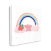 Stupell Industries Strawberry and Rainbow Pink Cloud Polka Dots view 1