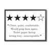 'Four Star Bathroom Review Funny Toilet Paper'| Framed Giclee Art view 1