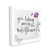 Stupell Industries Belong Among The Wildflowers Butterfly Bee Floral view 1