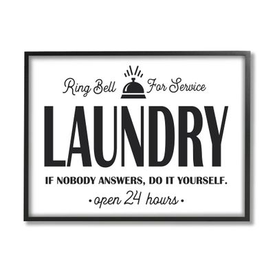 Ring Bell for Service Sign Sassy Laundry Phrase