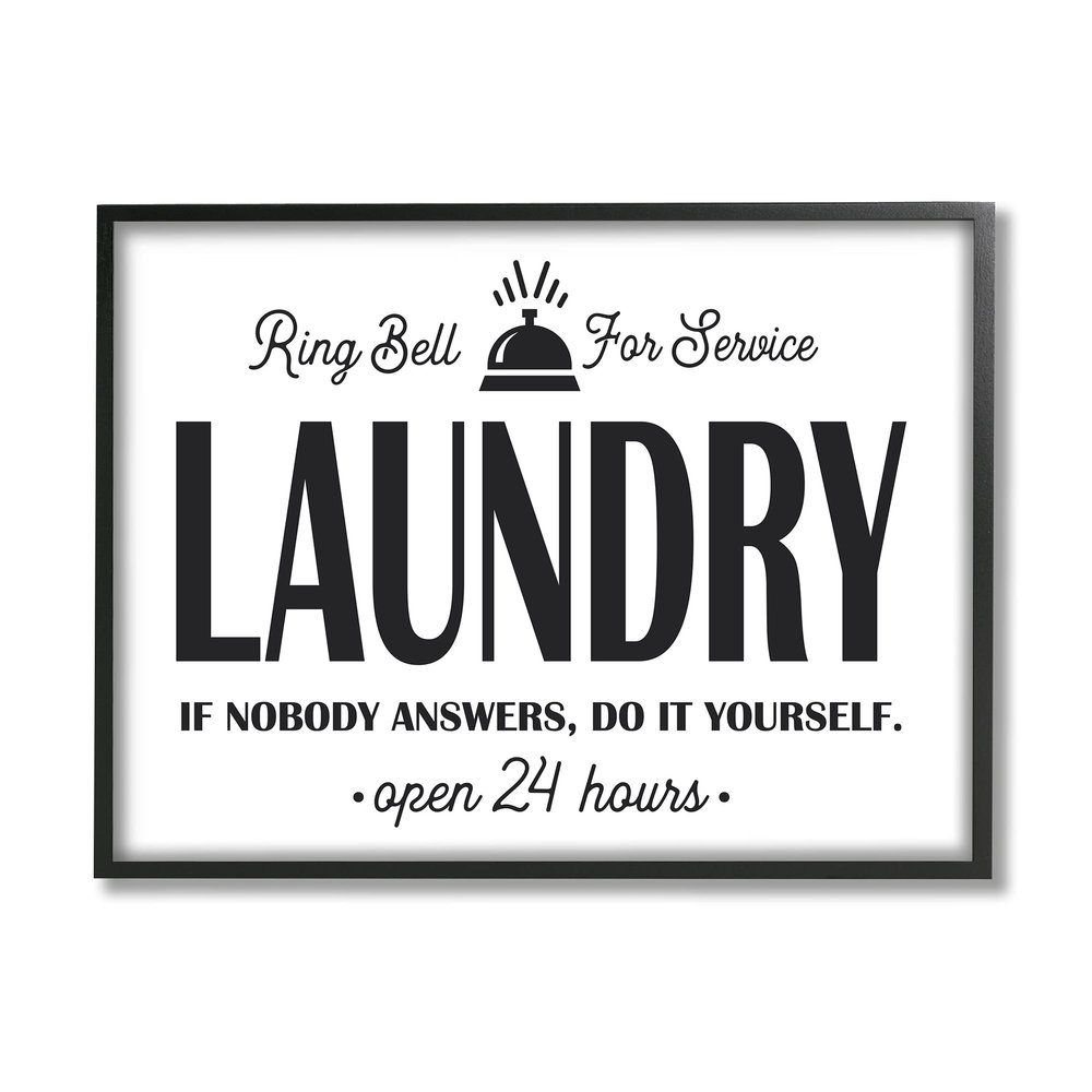 Ring Bell for Service Sign Sassy Laundry Phrase