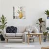 Stupell Industries Abstract Quaint Potted Plant Green Leaves Gray Wall view 2