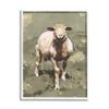 Stupell Industries Smiling Spring Sheep Green Dandelion Farm Field view 1