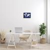 Stupell Industries Traditional World Map Neutral Tone Continents On Blue view 2