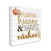 Stupell Industries Pumpkin Kisses Harvest Wishes Autumn Sentiment Plank Pattern view 1