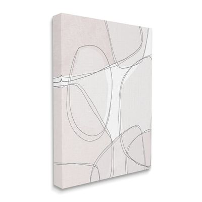 Stupell Industries Modern Lines and Shape Abstractions Thin Gray Details