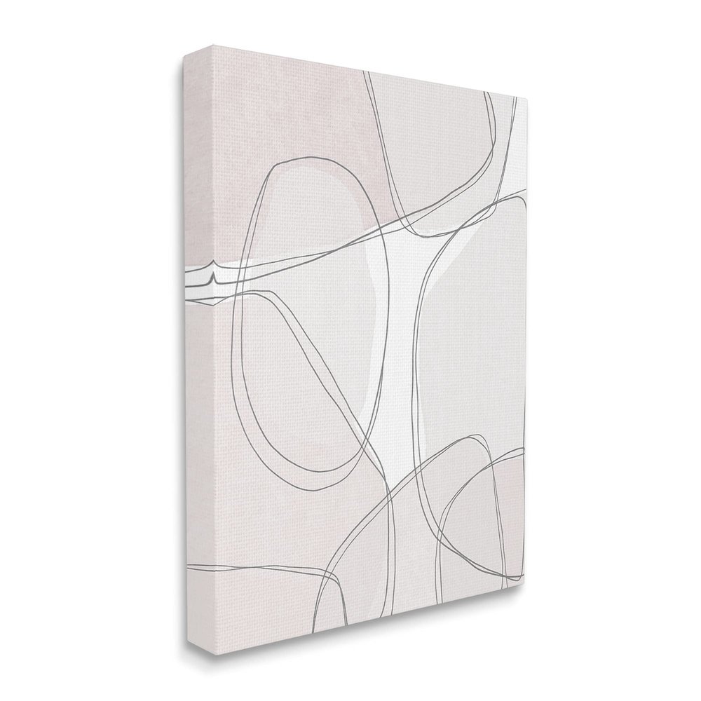 Stupell Industries Modern Lines and Shape Abstractions Thin Gray Details