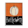 Stupell Industries Halloween Festive Holiday Greeting Patterned Pumpkin Gourd view 1