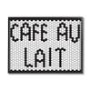 Stupell Industries Caf Au Lait Sign Geometric Hexagon Pattern view 1