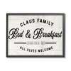 Stupell Industries Claus Family Bed & Breakfast Charming Christmas Holiday view 1