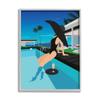 Stupell Industries Glam Fashion Relaxing Poolside Floating Drink Tray view 1
