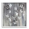Stupell Industries Rustic Monochromatic Patterned Butterflies Flying Insects view 1
