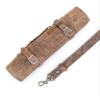 Angus Stoke Knife Roll Bag Genuine Leather  knife case for Chefs 7 slots  Leather Knife with handle and strap Frank (Brown-Antique) view 1