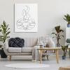 Stupell Industries Hands Grasping Hot Coffee Cup Minimal Line Drawing, Designed by JJ Design House LLC Canvas Wall Art, Black view 2