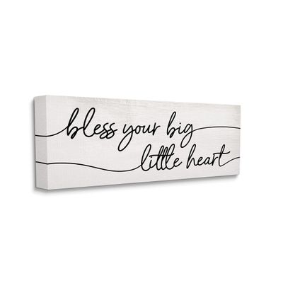 Stupell Industries Your Big Little Heart Phrase Soft Country Script