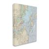 Stupell Industries Portland Coast Nautical Map Beige Cartography, Designed by Daphne Polselli Canvas Wall Art, Tan view 1