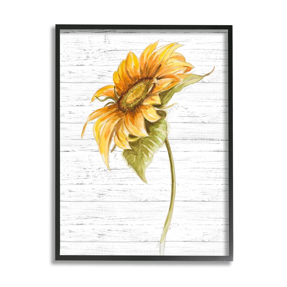 Stupell Industries Blooming Garden Sunflower Yellow Floral Country Pattern