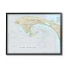 Stupell Industries Cape Cod Massachusetts Cartography Traditional Nautical Map, Designed by Daphne Polselli Black Framed Wall Art, Grey view 1