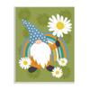 Stupell Industries Daisy Garden Gnome Blue Rainbow Floral Pattern view 1