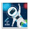 Stupell Industries to Space and Beyond Blue Comet Astronaut Wave view 1