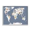 Stupell Industries Adorable Animal World Map Kid's Lion Tiger Bear view 1